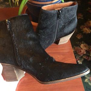 Lucky Brand Black Heeled Boots Size 7